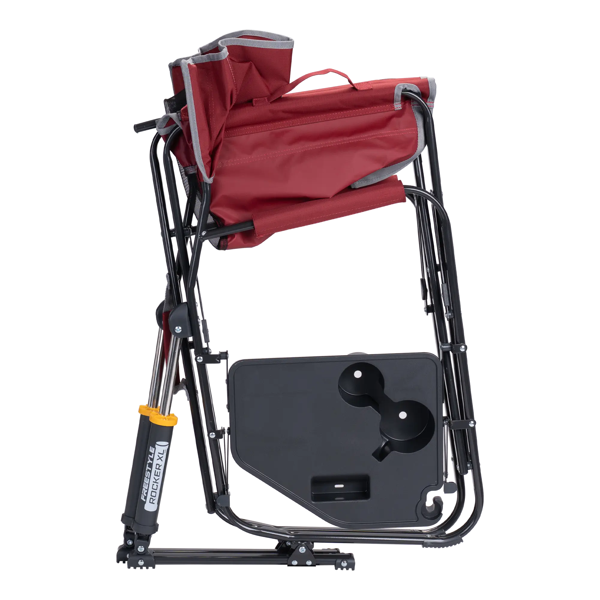 Heavy-Duty Freestyle Freestyle Rocker XL with Side Table - Choice 836 - Heavy-Duty Kickback Rocker with Beverage Holder Detail