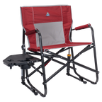 Heavy-Duty Freestyle Freestyle Rocker XL with Side Table - Choice 836 - Heavy-Duty Kickback Rocker with Beverage Holder - Cinnamon