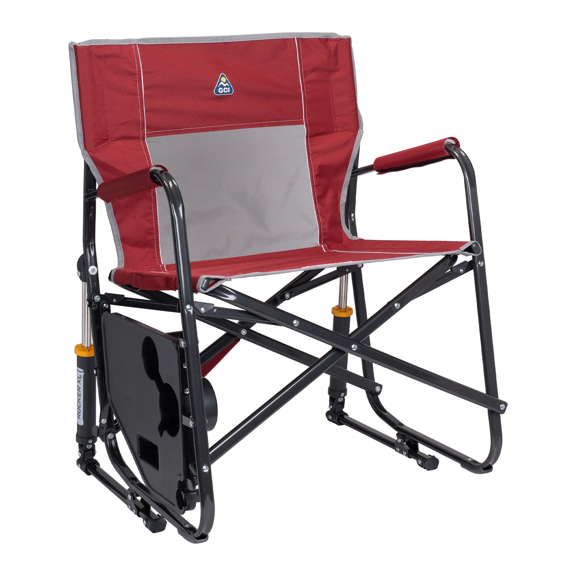 Heavy-Duty Freestyle Freestyle Rocker XL with Side Table - Choice 836 - Heavy-Duty Kickback Rocker with Beverage Holder Detail