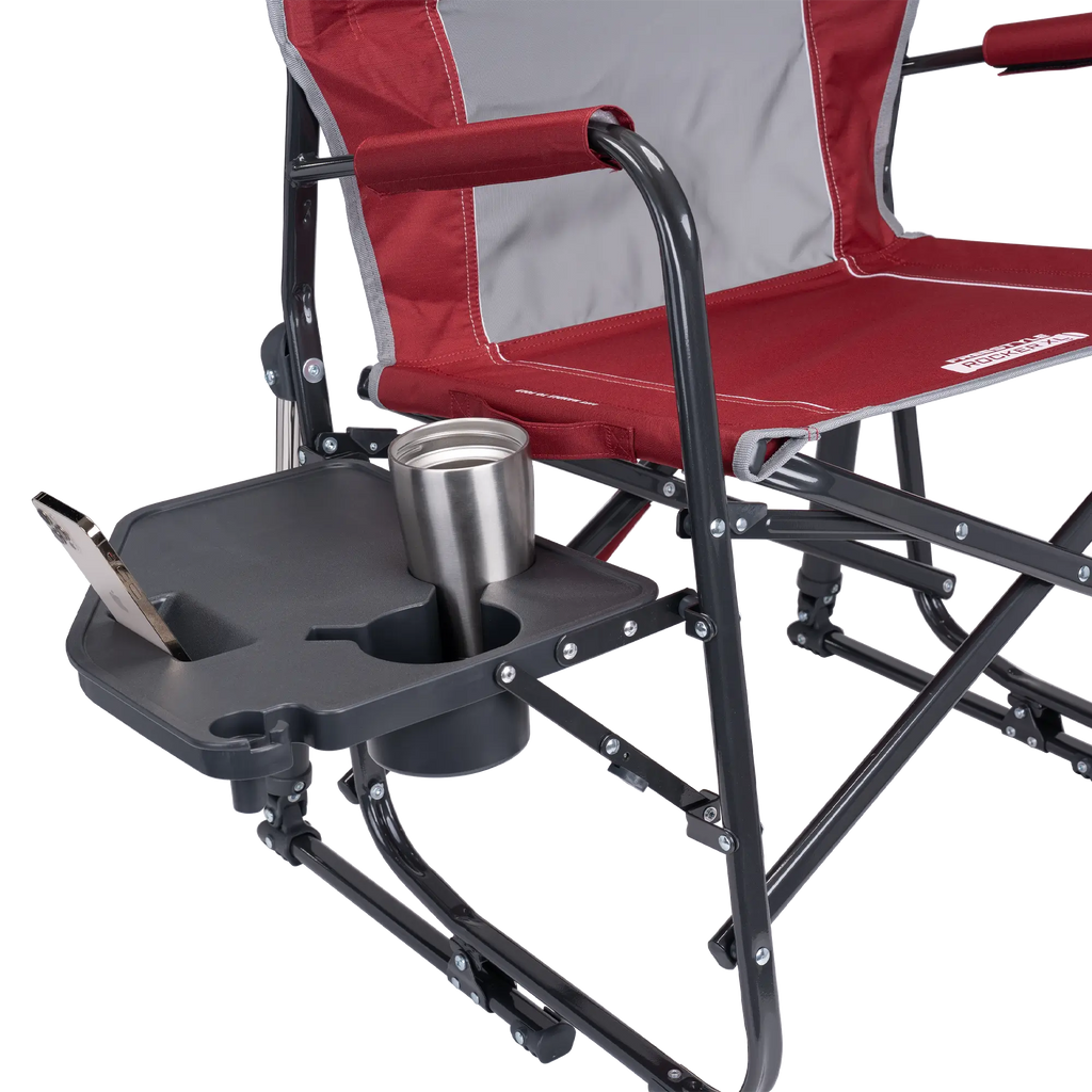 Heavy-Duty Freestyle Freestyle Rocker XL with Side Table - Choice 836 - Heavy-Duty Kickback Rocker with Beverage Holder Detail