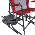 Heavy-Duty Freestyle Freestyle Rocker XL with Side Table - Choice 836 - Heavy-Duty Kickback Rocker with Beverage Holder Detail