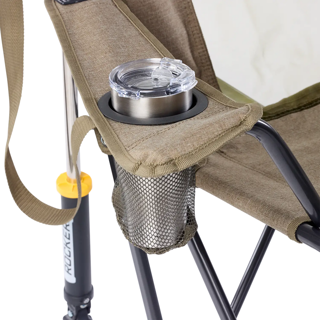 Luxury Camp Comfort Pro Rocker XL - Choice 107 - Patented Spring-Action Rocking Chair for Camping Detail