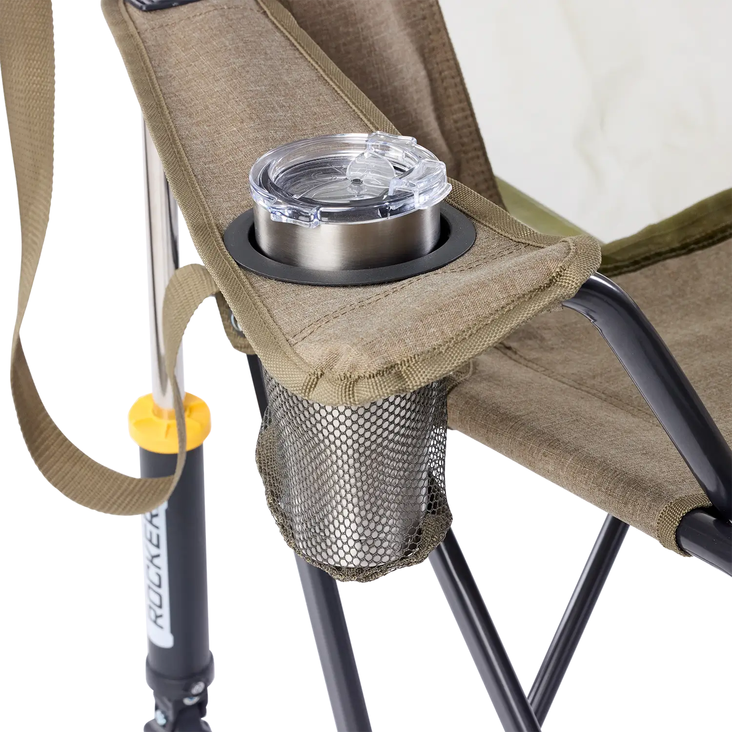Luxury Camp Comfort Pro Rocker XL - Choice 107 - Patented Spring-Action Rocking Chair for Camping Detail