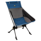 Luxury Camp ComPack Rocker - Choice 980 - RoadTrip Rocker Smooth Motion Camp Chair - Heathered Royal