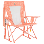 Heavy-Duty Freestyle Comfort Pro Rocker - Choice 375 - Freestyle Rocker Portable Outdoor Folding Chair - Coral Garden
