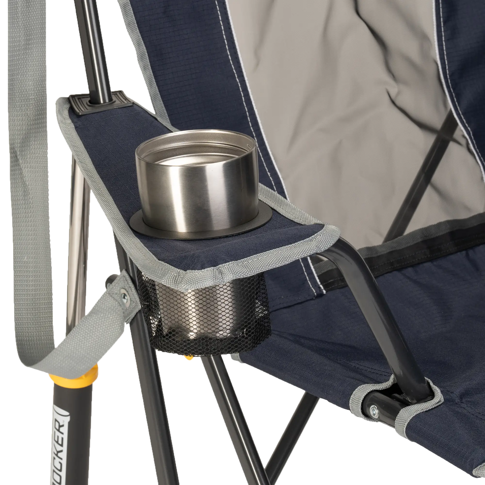 Heavy-Duty Freestyle Comfort Pro Rocker - Choice 375 - Freestyle Rocker Portable Outdoor Folding Chair Detail