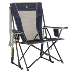 Heavy-Duty Freestyle Comfort Pro Rocker - Choice 375 - Freestyle Rocker Portable Outdoor Folding Chair - Indigo