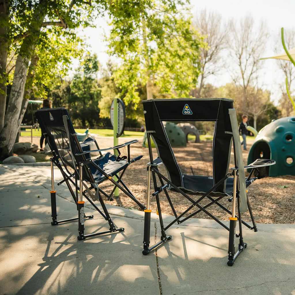 Heavy-Duty Freestyle Comfort Pro Rocker - Choice 375 - Freestyle Rocker Portable Outdoor Folding Chair Detail