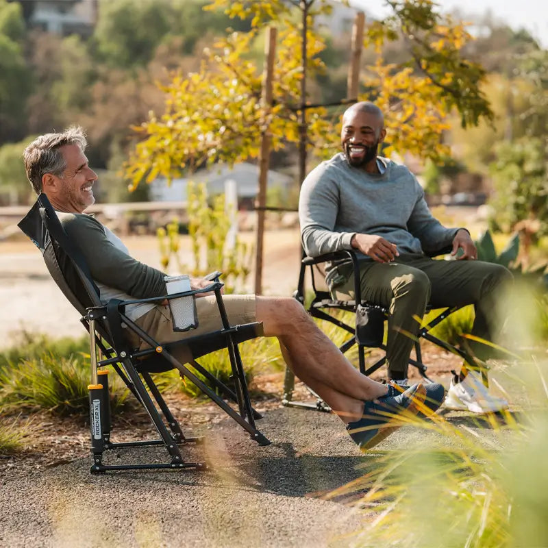 Luxury Camp Comfort Pro Rocker XL - Choice 107 - Patented Spring-Action Rocking Chair for Camping Detail