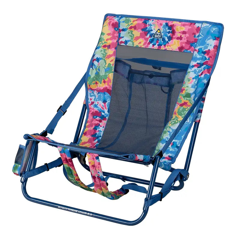 Low-Profile Everywhere Chair 2 - Choice 656 - Multi-Position Outdoor Beach Chair with Pillow Detail