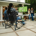Heavy-Duty Freestyle Freestyle Rocker XL with Side Table - Choice 836 - Heavy-Duty Kickback Rocker with Beverage Holder Detail