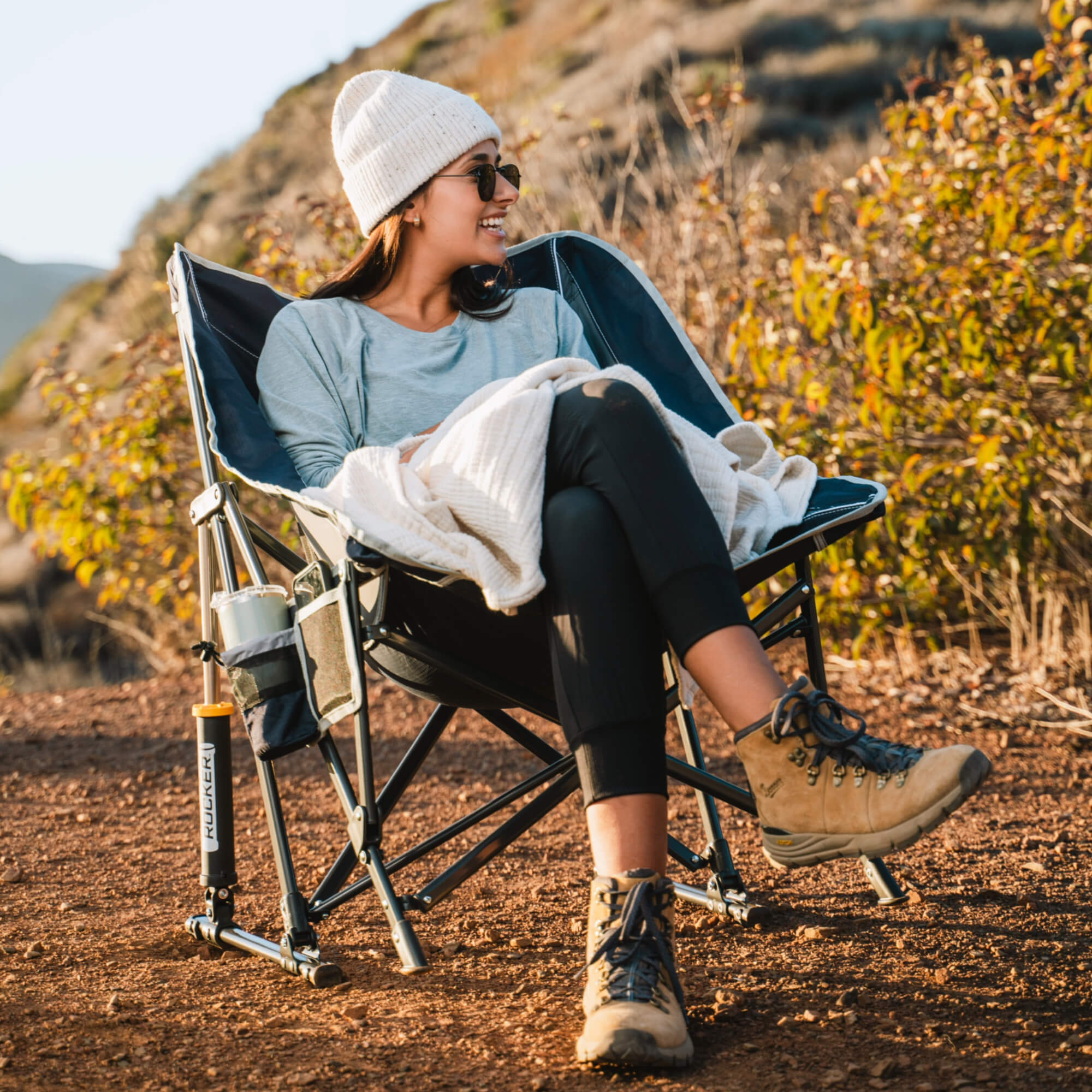 Patented Spring-Action Pod Rocker - Choice 933 - Patented Spring-Action Rocking Chair for Camping Detail