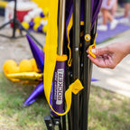 Premium All-Weather College Comfort Pro Rocker - LSU Tigers - Choice 880 - Freestyle Rocker Portable Outdoor Folding Chair Detail