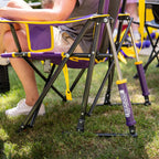 Premium All-Weather College Comfort Pro Rocker - LSU Tigers - Choice 880 - Freestyle Rocker Portable Outdoor Folding Chair Detail