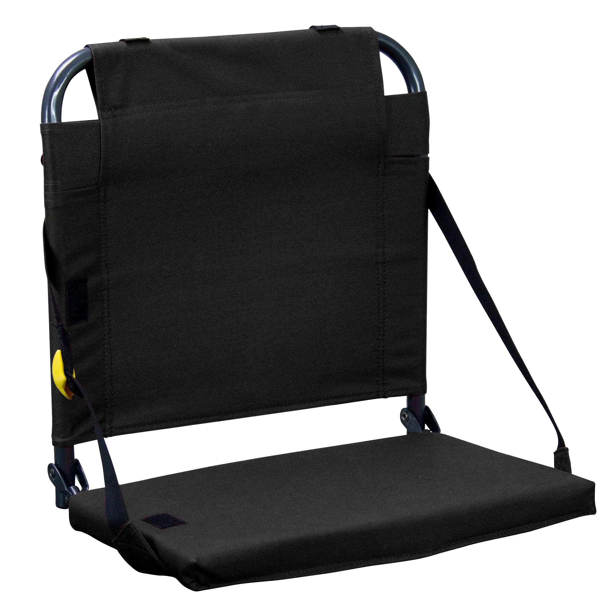 Ultra-Lightweight BleacherBack - Choice 696 - Bleacher-Friendly Stadium Chair with Back Support - Black