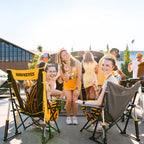 Premium All-Weather College Comfort Pro Rocker - Iowa Hawkeyes - Choice 249 - Freestyle Rocker Portable Outdoor Folding Chair Detail