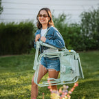Luxury Camp Stowaway Rocker - Choice 794 - Heavy-Duty Kickback Rocker with Beverage Holder Detail