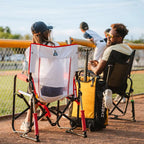 Luxury Camp Stowaway Rocker - Choice 794 - Heavy-Duty Kickback Rocker with Beverage Holder Detail