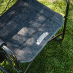 Luxury Camp Stowaway Rocker - Choice 794 - Heavy-Duty Kickback Rocker with Beverage Holder Detail