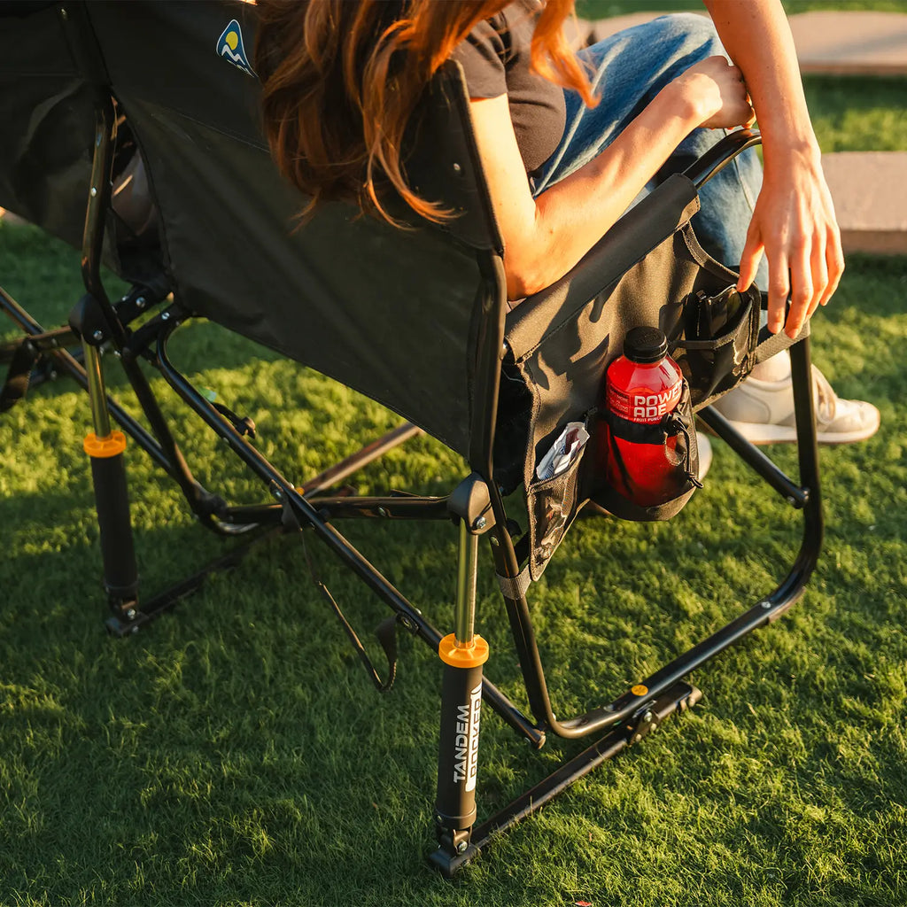 Heavy-Duty Freestyle Tandem Rocker - Choice 227 - RoadTrip Rocker Smooth Motion Camp Chair Detail