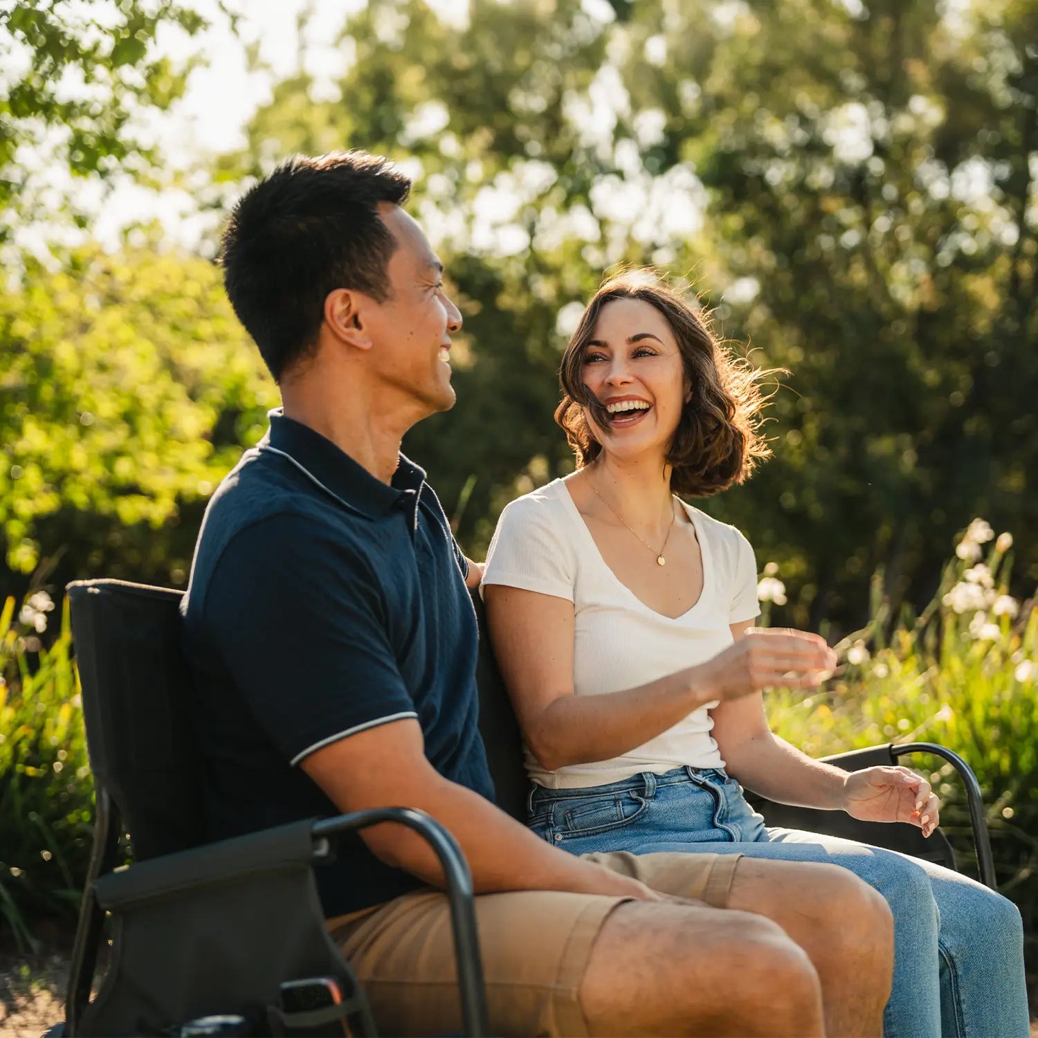 Heavy-Duty Freestyle Tandem Rocker - Choice 227 - RoadTrip Rocker Smooth Motion Camp Chair Detail
