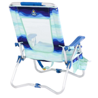 Rust-Resistant Aluminum Bi-Fold Beach Chair - Choice 601 - Multi-Position Outdoor Beach Chair with Pillow Detail