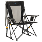 Heavy-Duty Freestyle Comfort Pro Rocker - Choice 375 - Freestyle Rocker Portable Outdoor Folding Chair - Black