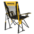 Premium All-Weather College Comfort Pro Rocker - Iowa Hawkeyes - Choice 249 - Freestyle Rocker Portable Outdoor Folding Chair Detail