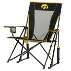 Premium All-Weather College Comfort Pro Rocker - Iowa Hawkeyes - Choice 249 - Freestyle Rocker Portable Outdoor Folding Chair Detail