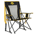 Premium All-Weather College Comfort Pro Rocker - Iowa Hawkeyes - Choice 249 - Freestyle Rocker Portable Outdoor Folding Chair - Default Title
