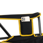Premium All-Weather College Comfort Pro Rocker - Iowa Hawkeyes - Choice 249 - Freestyle Rocker Portable Outdoor Folding Chair Detail