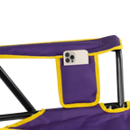 Premium All-Weather College Comfort Pro Rocker - LSU Tigers - Choice 880 - Freestyle Rocker Portable Outdoor Folding Chair Detail