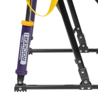 Premium All-Weather College Comfort Pro Rocker - LSU Tigers - Choice 880 - Freestyle Rocker Portable Outdoor Folding Chair Detail