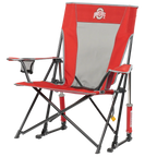 Patented Spring-Action College Comfort Pro Rocker - Ohio State Buckeyes - Choice 676 - RoadTrip Rocker Smooth Motion Camp Chair Detail
