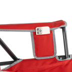 Patented Spring-Action College Comfort Pro Rocker - Ohio State Buckeyes - Choice 676 - RoadTrip Rocker Smooth Motion Camp Chair Detail