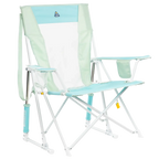 Heavy-Duty Freestyle Comfort Pro Rocker - Choice 375 - Freestyle Rocker Portable Outdoor Folding Chair - Pastel Green