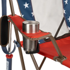 Premium All-Weather Comfort Pro Rocker - USA Anniversary Deluxe - Choice 424 - RoadTrip Rocker Smooth Motion Camp Chair Detail
