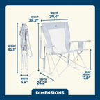 Luxury Camp Comfort Pro Rocker XL - Choice 107 - Patented Spring-Action Rocking Chair for Camping Detail