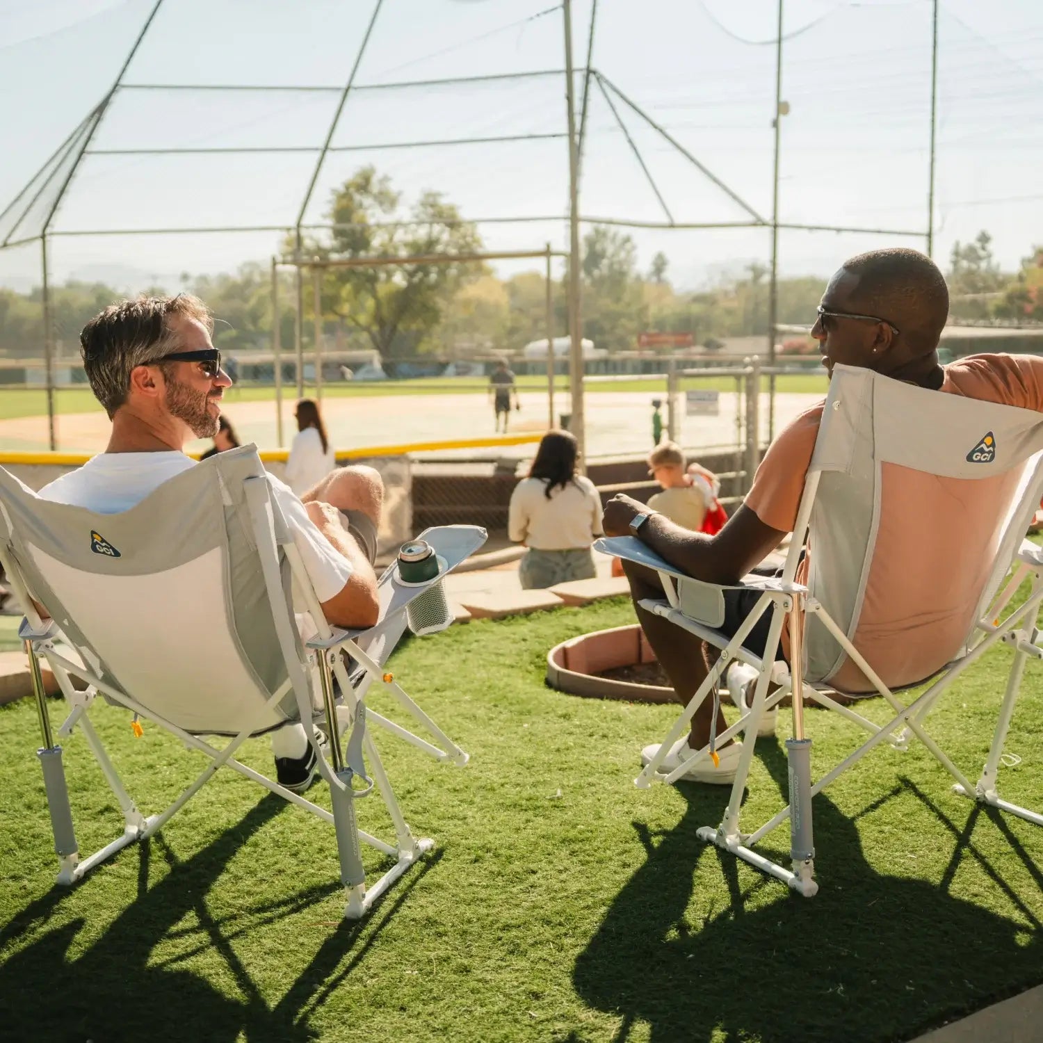 Luxury Camp Comfort Pro Rocker XL - Choice 107 - Patented Spring-Action Rocking Chair for Camping Detail