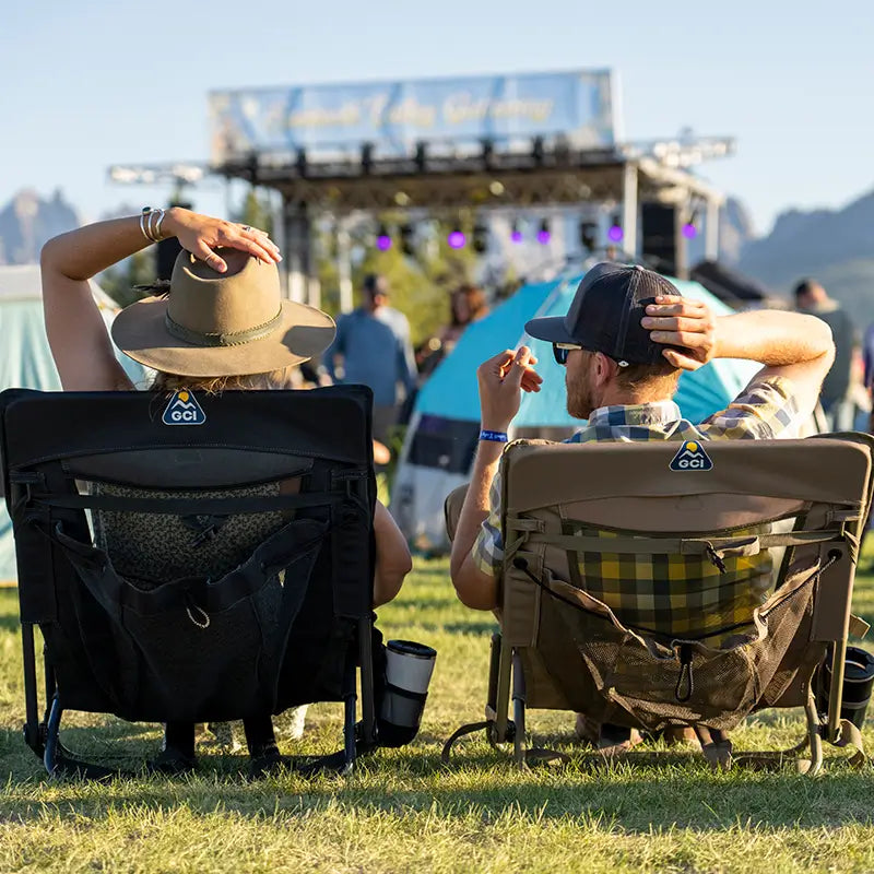 Low-Profile Everywhere Chair 2 - Choice 656 - Multi-Position Outdoor Beach Chair with Pillow Detail