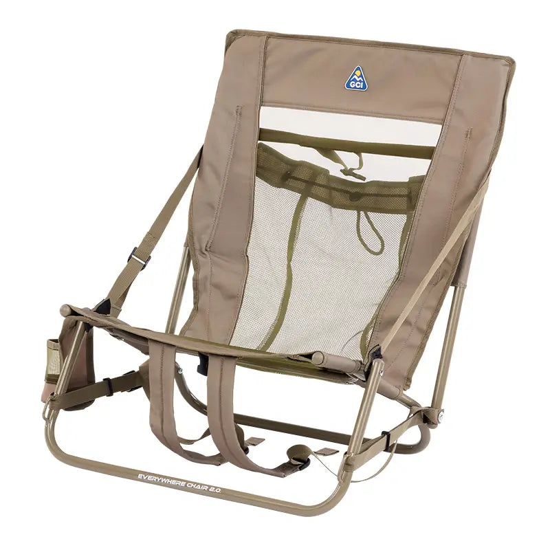 Low-Profile Everywhere Chair 2 - Choice 656 - Multi-Position Outdoor Beach Chair with Pillow Detail