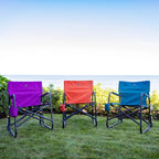 Luxury Camp Freestyle Rocker - Pumpkin Spice - Choice 373 - Patented Spring-Action Rocking Chair for Camping Detail