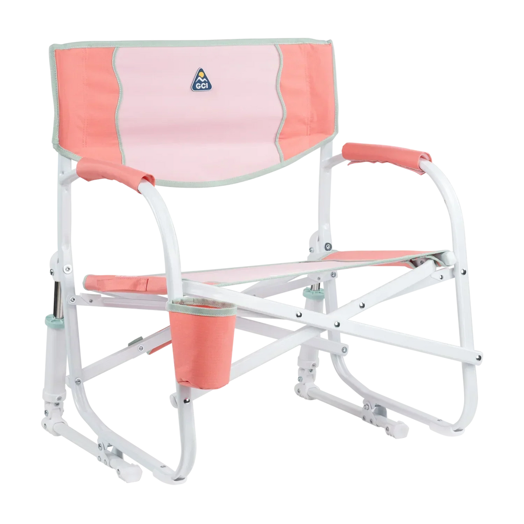 Heavy-Duty Freestyle Grab & Go Rocker - Choice 551 - RoadTrip Rocker Smooth Motion Camp Chair - Coral