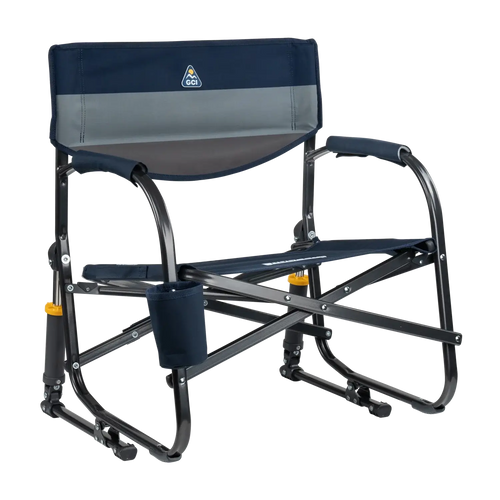 Heavy-Duty Freestyle Grab & Go Rocker - Choice 551 - RoadTrip Rocker Smooth Motion Camp Chair - Indigo Color Block