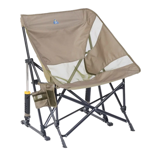 Heavy-Duty Freestyle Pod Rocker Elite - Choice 832 - Heavy-Duty Kickback Rocker with Beverage Holder - Aged Fatigue