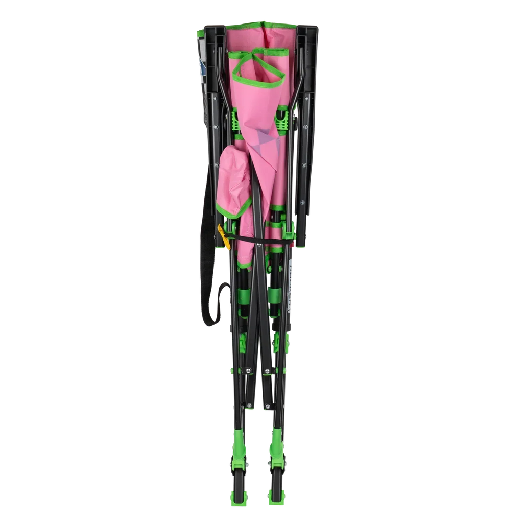 Patented Spring-Action RoadTrip Rocker - NASCAR For Her - Choice 560 - Heavy-Duty Kickback Rocker with Beverage Holder Detail