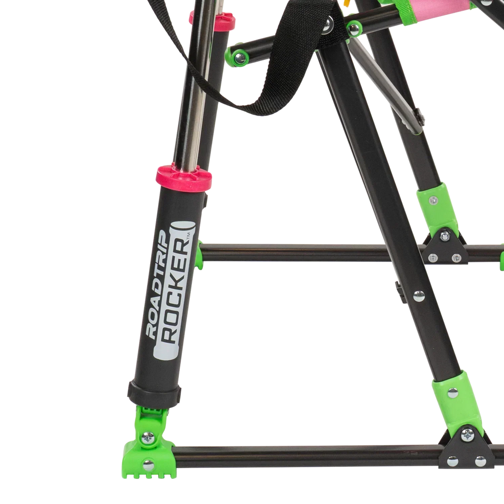 Patented Spring-Action RoadTrip Rocker - NASCAR For Her - Choice 560 - Heavy-Duty Kickback Rocker with Beverage Holder Detail