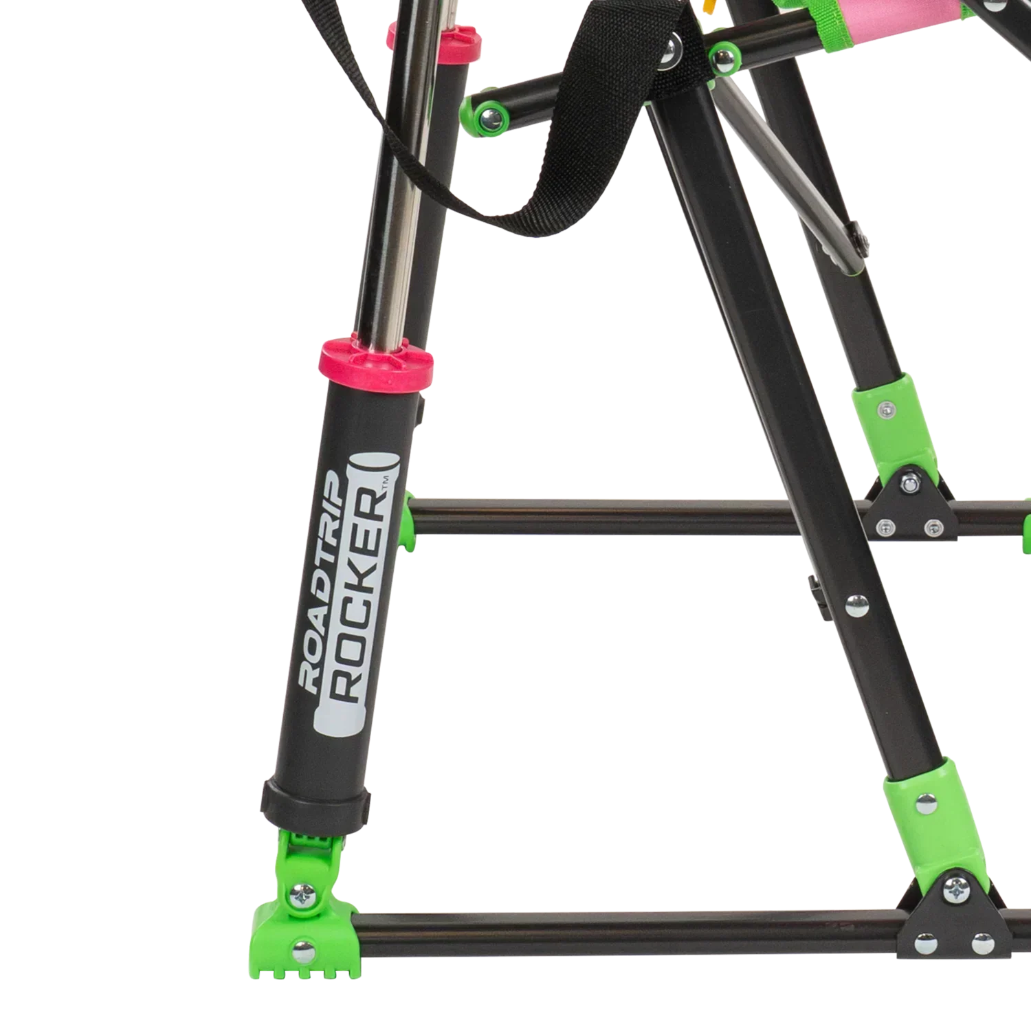 Patented Spring-Action RoadTrip Rocker - NASCAR For Her - Choice 560 - Heavy-Duty Kickback Rocker with Beverage Holder Detail