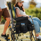 Luxury Camp Stowaway Rocker - Choice 794 - Heavy-Duty Kickback Rocker with Beverage Holder Detail