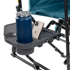 Premium All-Weather Stowaway Rocker with Side Table - Choice 253 - Freestyle Rocker Portable Outdoor Folding Chair Detail